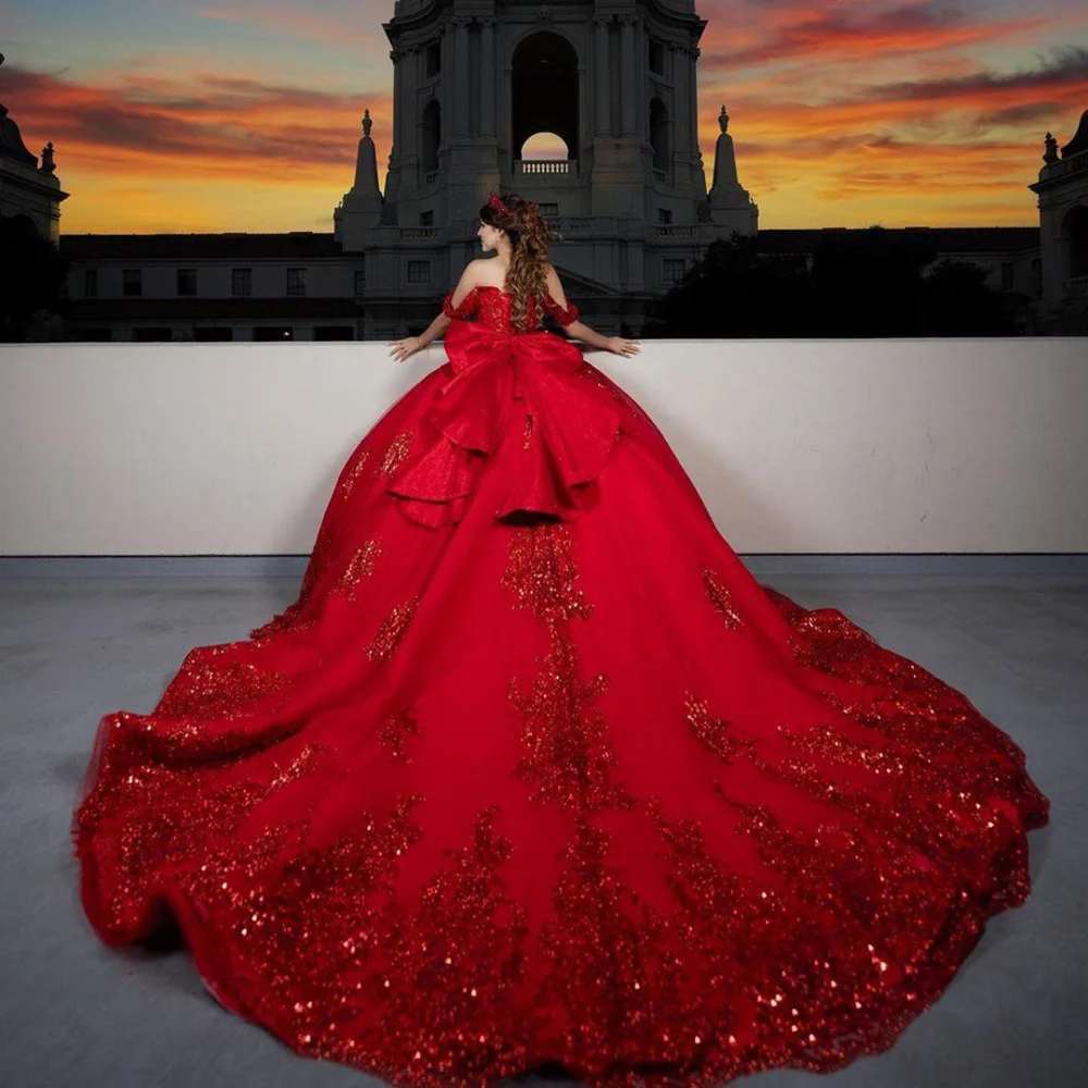 The Crimson Majesty Ball Gown