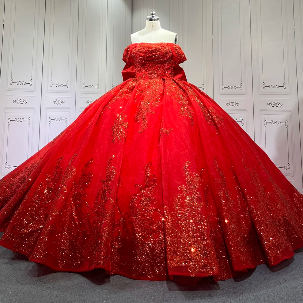The Crimson Majesty Ball Gown