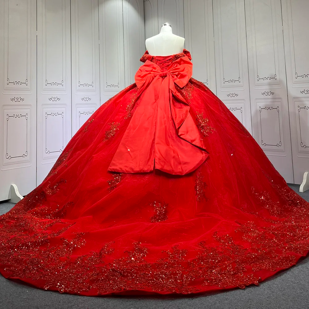 The Crimson Majesty Ball Gown