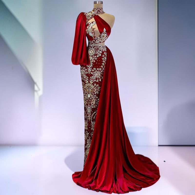 Imperial Ruby Majesty Cape Gown