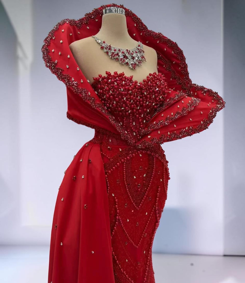 Scarlet Sovereign Couture Gown