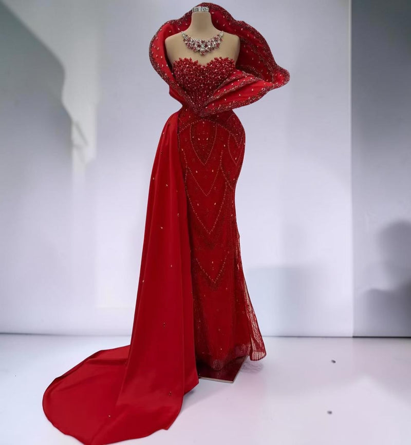 Scarlet Sovereign Couture Gown