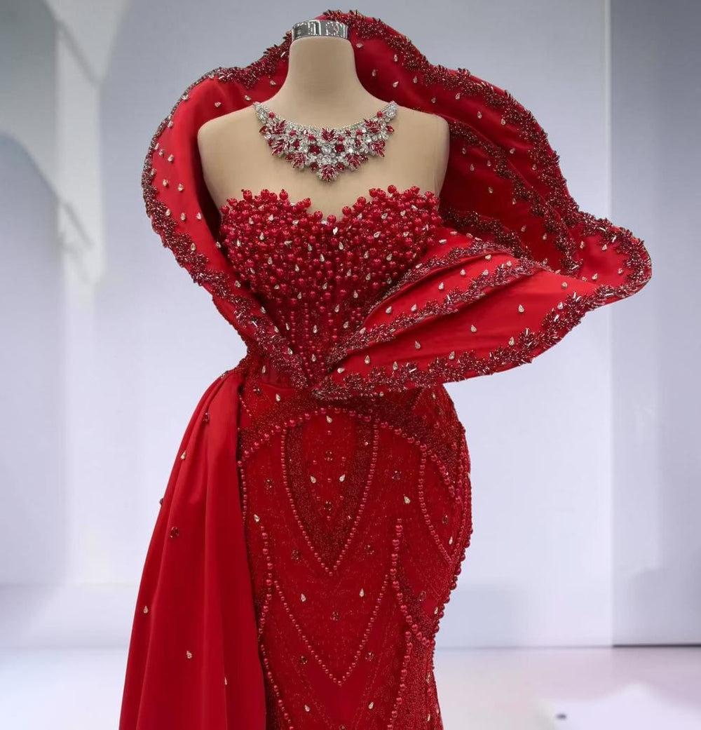 Scarlet Sovereign Couture Gown