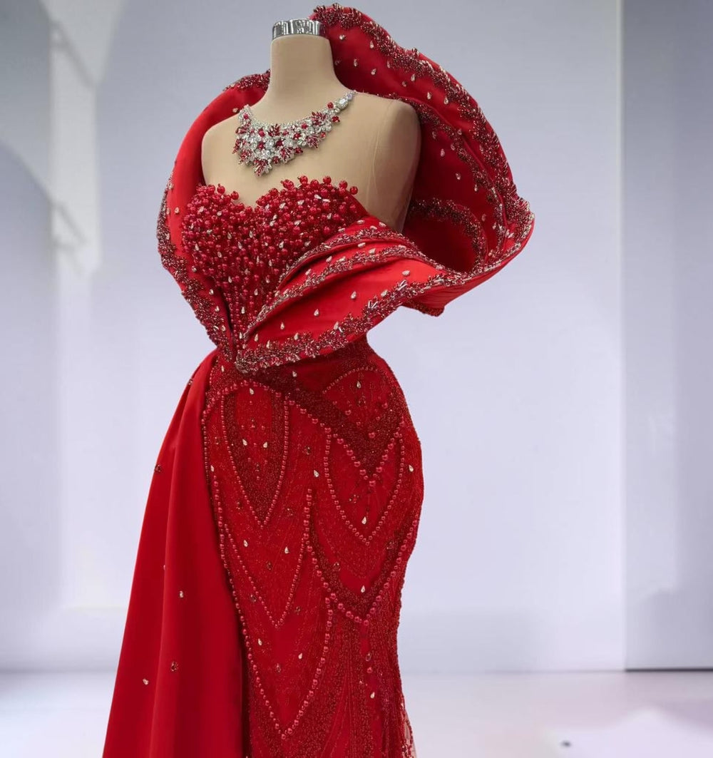 Scarlet Sovereign Couture Gown