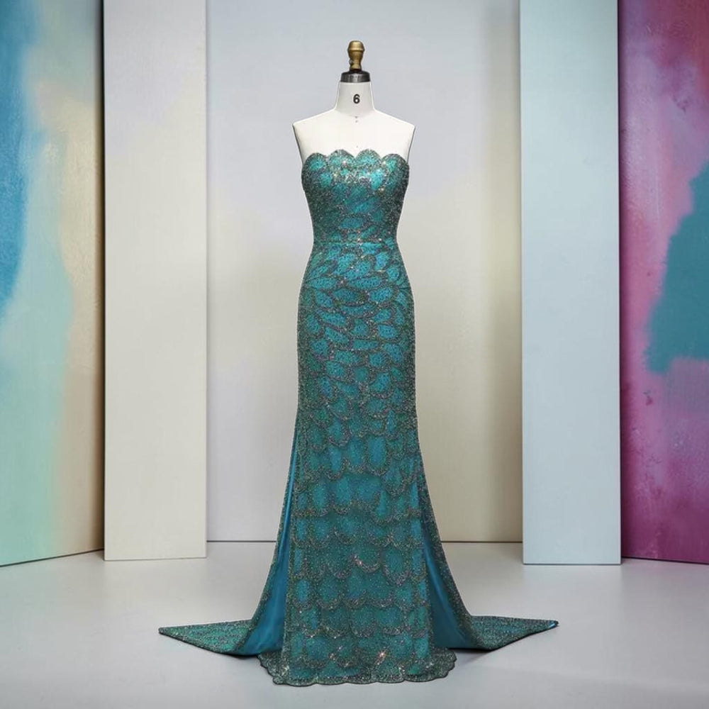 The Emerald Sovereign Couture Gown