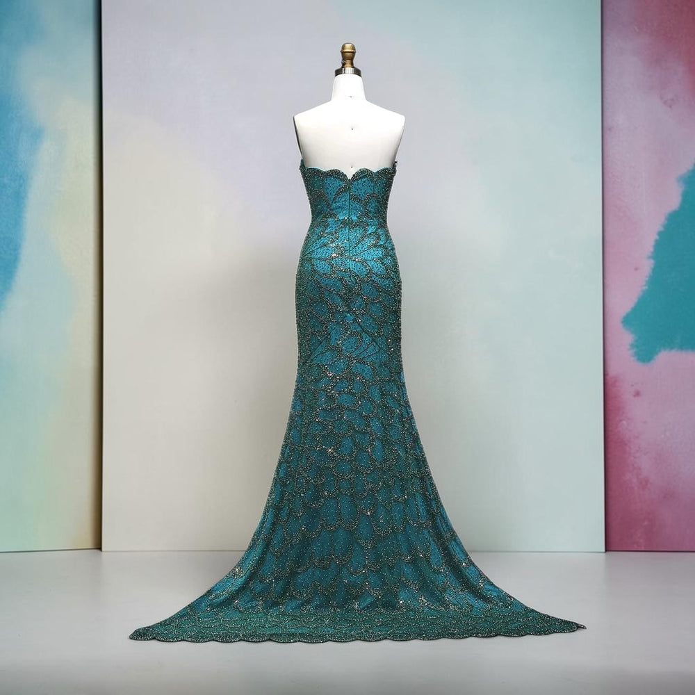 The Emerald Sovereign Couture Gown