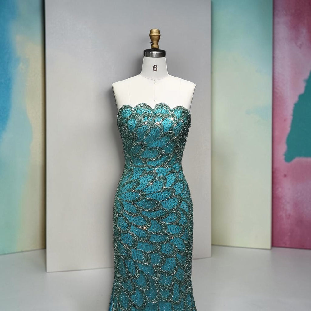 The Emerald Sovereign Couture Gown