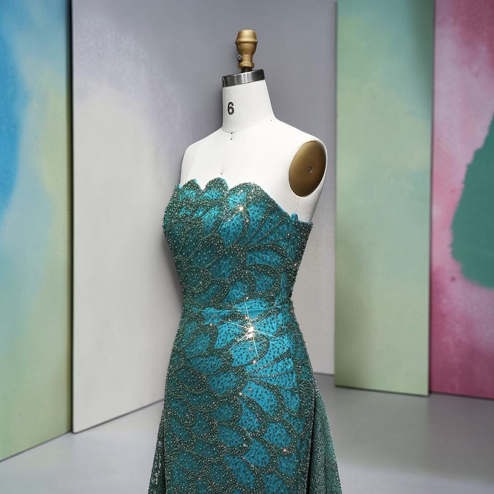 The Emerald Sovereign Couture Gown