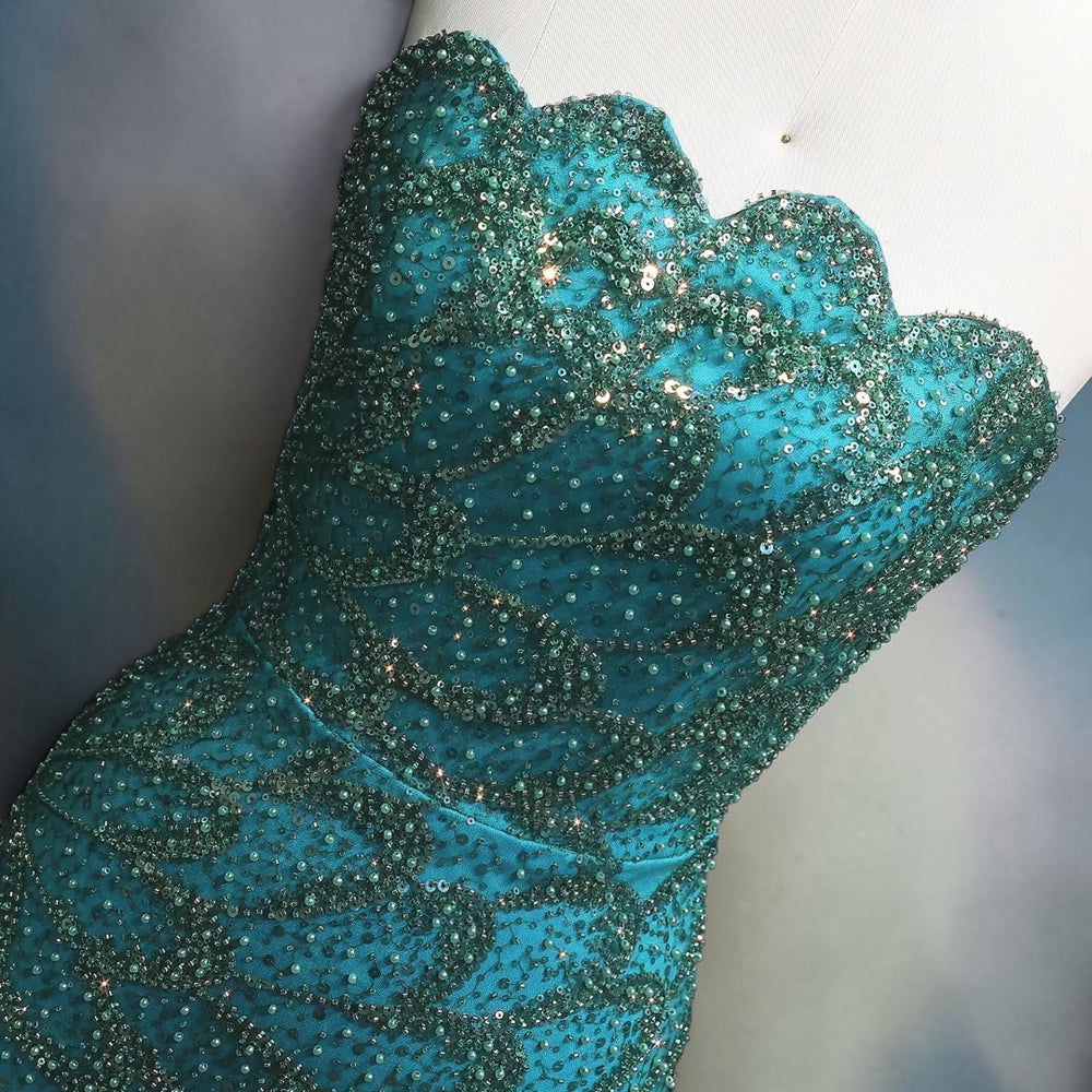 The Emerald Sovereign Couture Gown