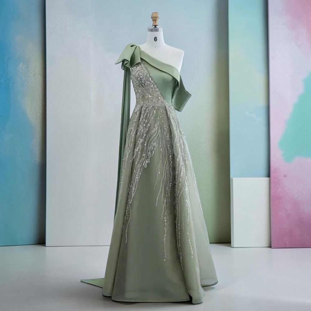 Emerald Sovereign Couture Gown