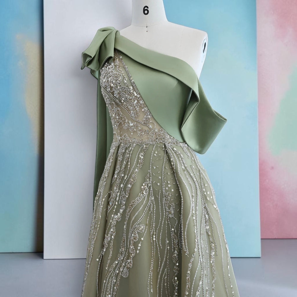 Emerald Sovereign Couture Gown