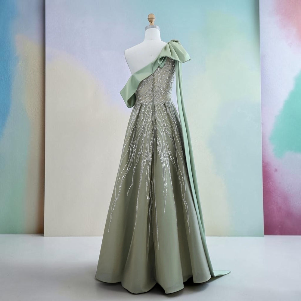 Emerald Sovereign Couture Gown