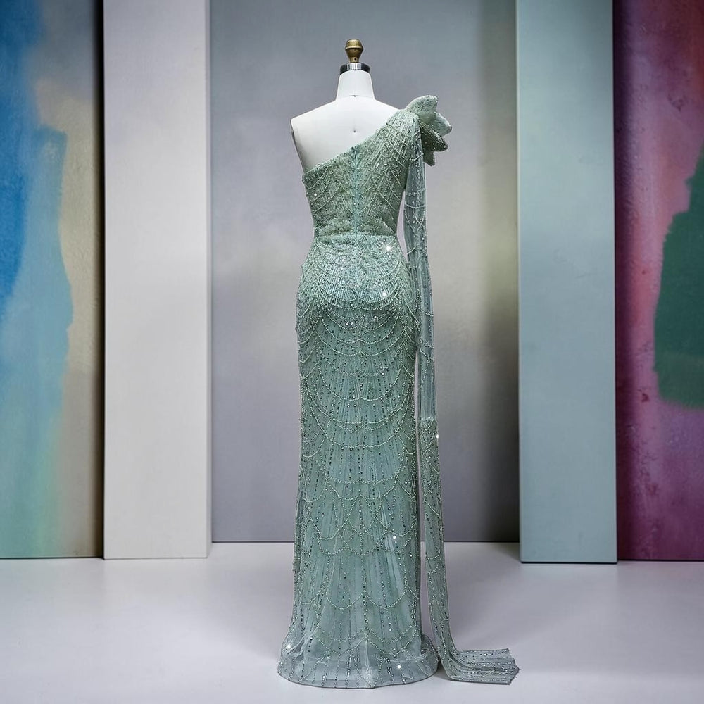 Pearl Cascade Couture Gown