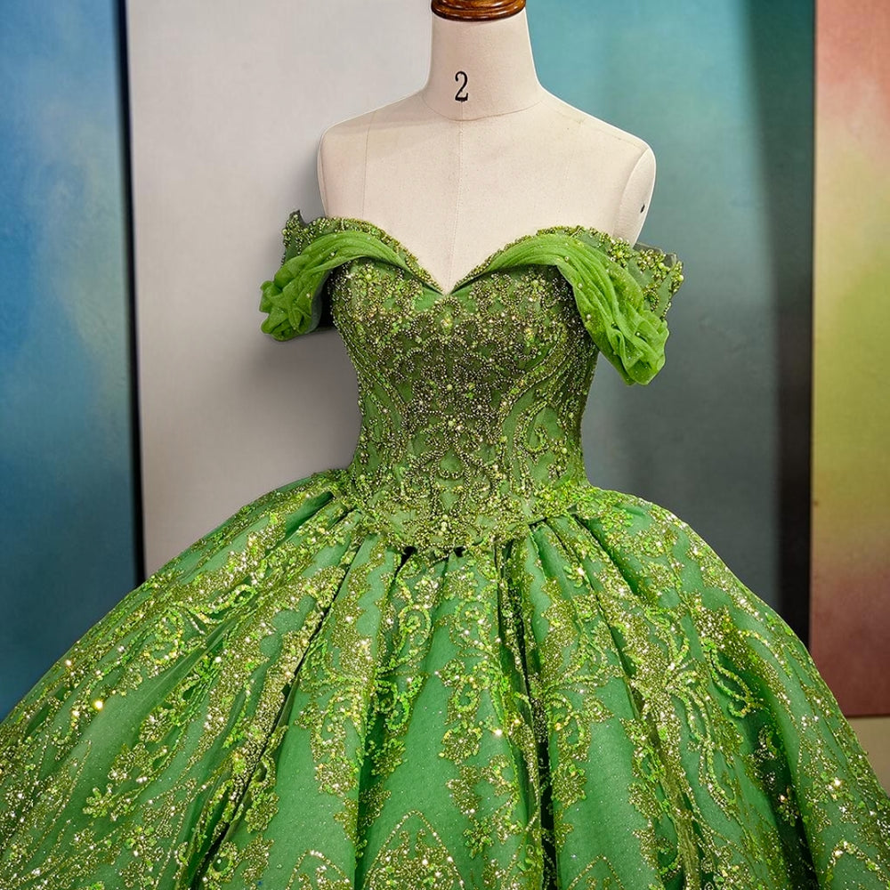 Verdant Majesty Ball Gown