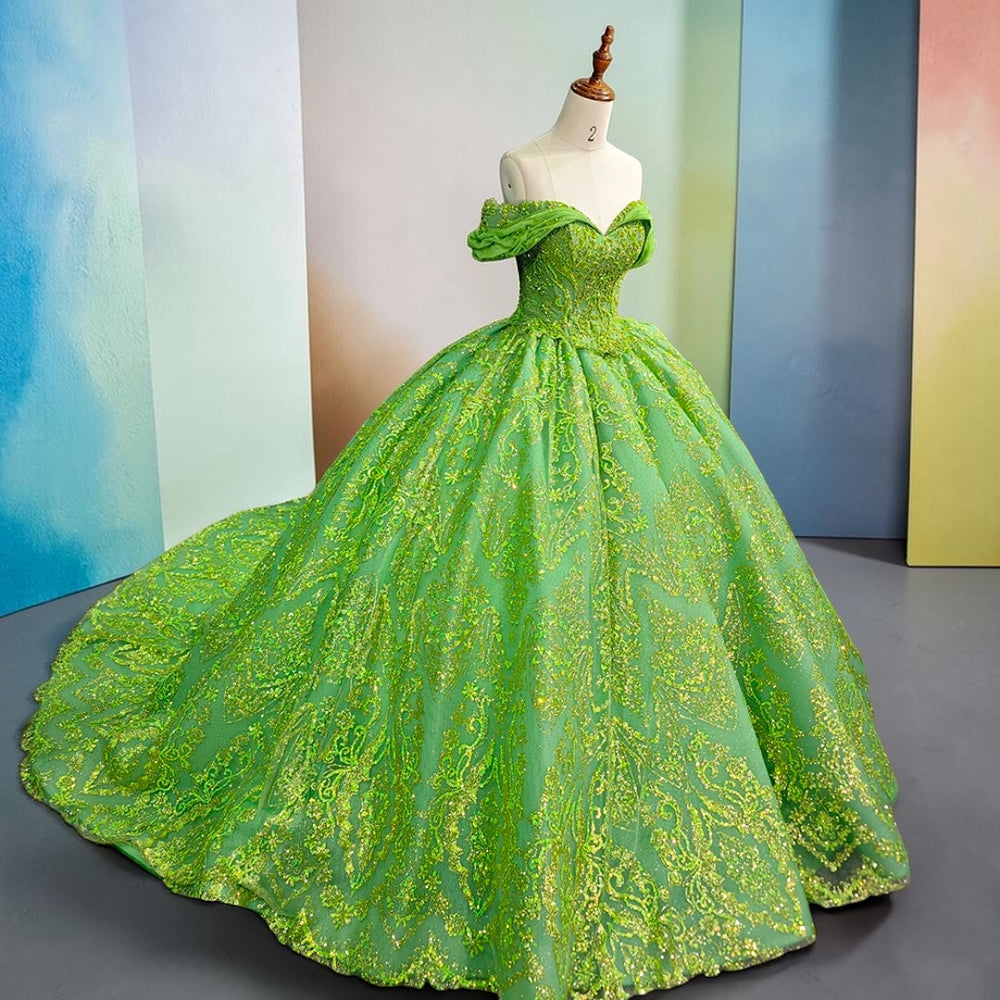 Verdant Majesty Ball Gown