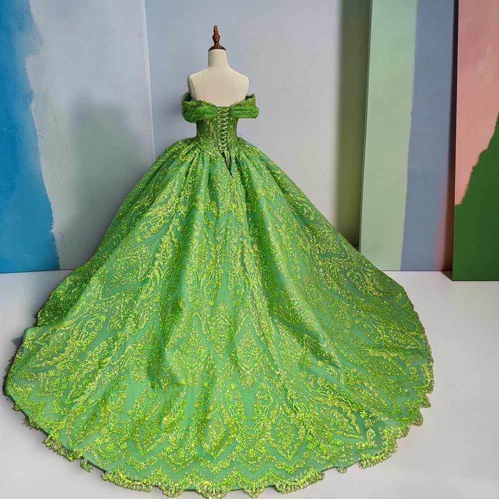 Verdant Majesty Ball Gown