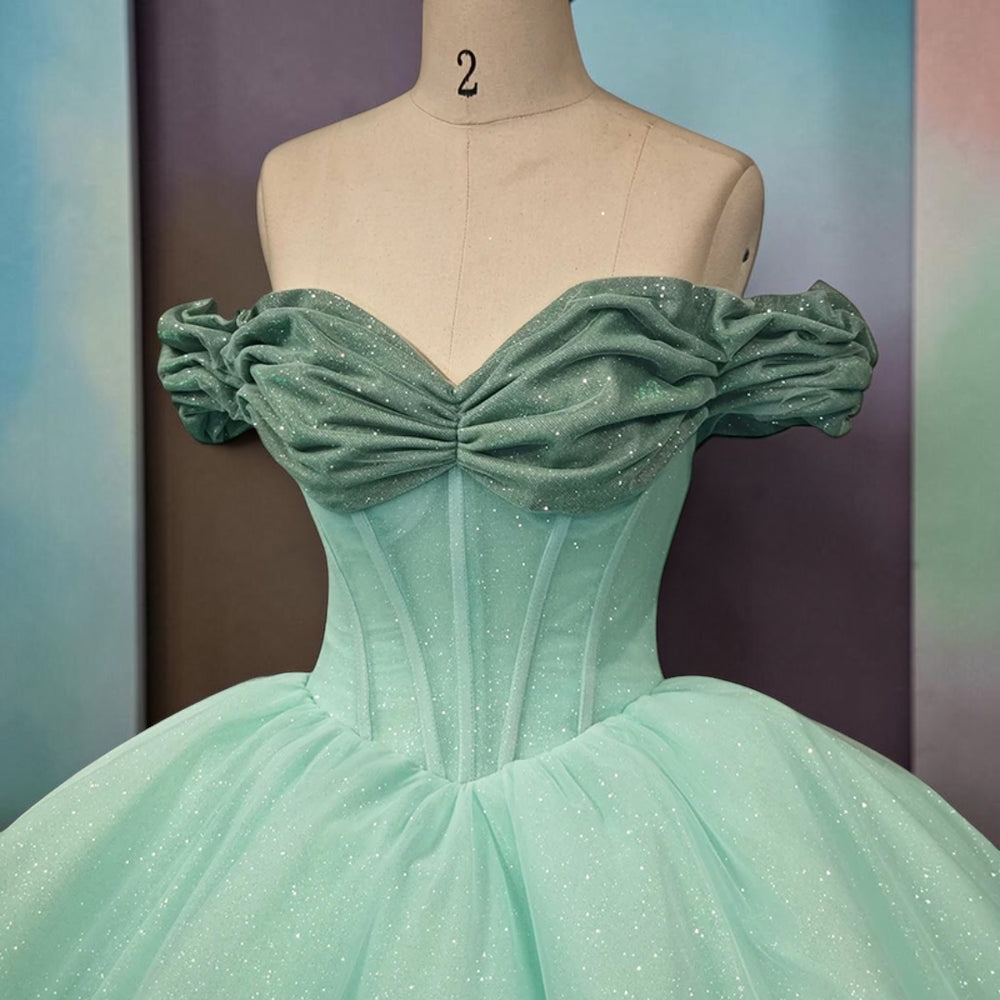 Celestial Mint Ball Gown
