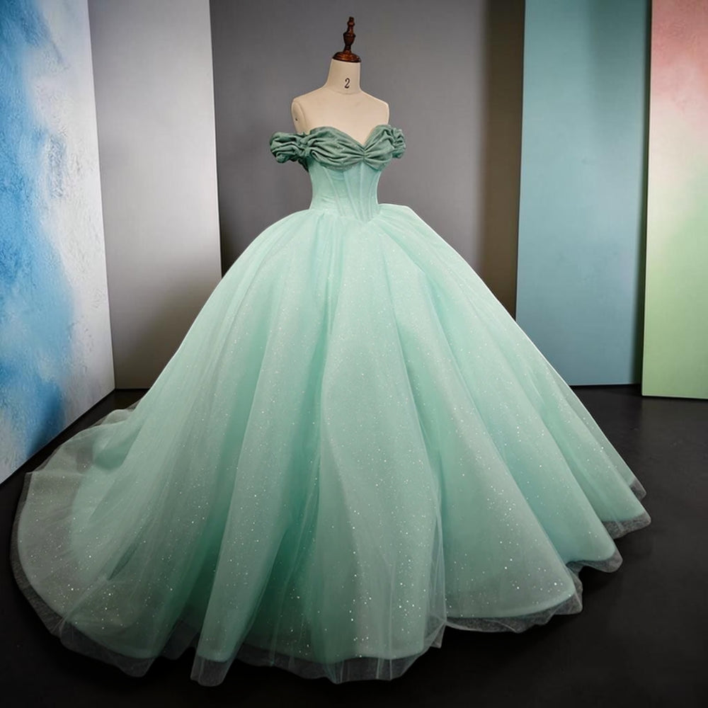 Celestial Mint Ball Gown