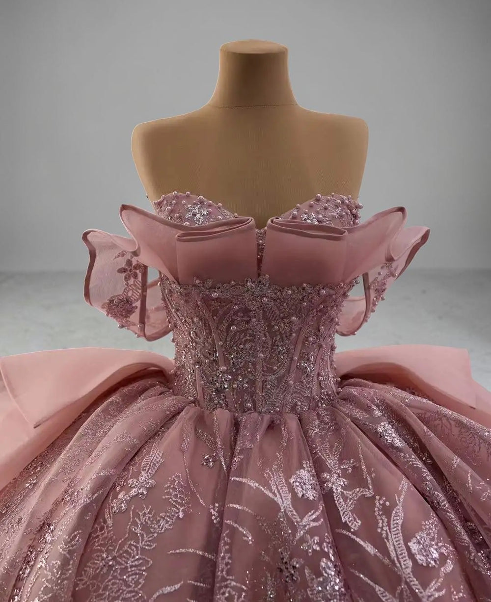 Blush Royale Crystal Ball Gown