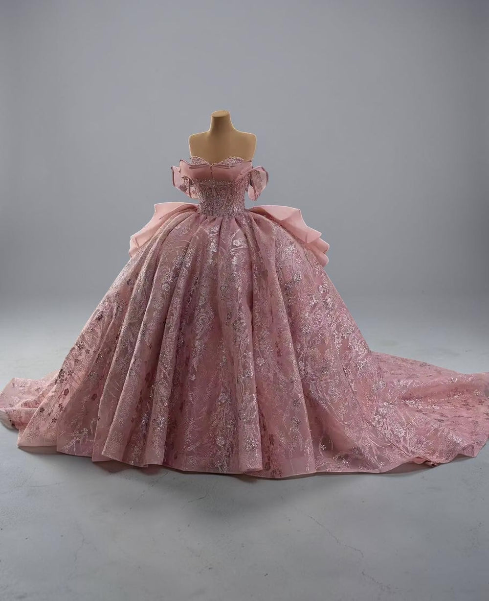 Blush Royale Crystal Ball Gown