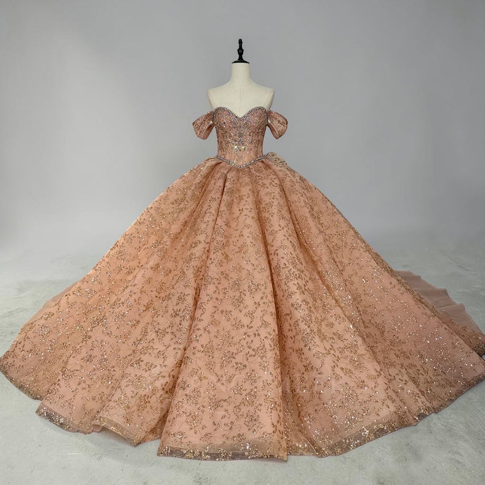 Blush Royale Duchess Ball Gown | Luxury Couture Evening Dress