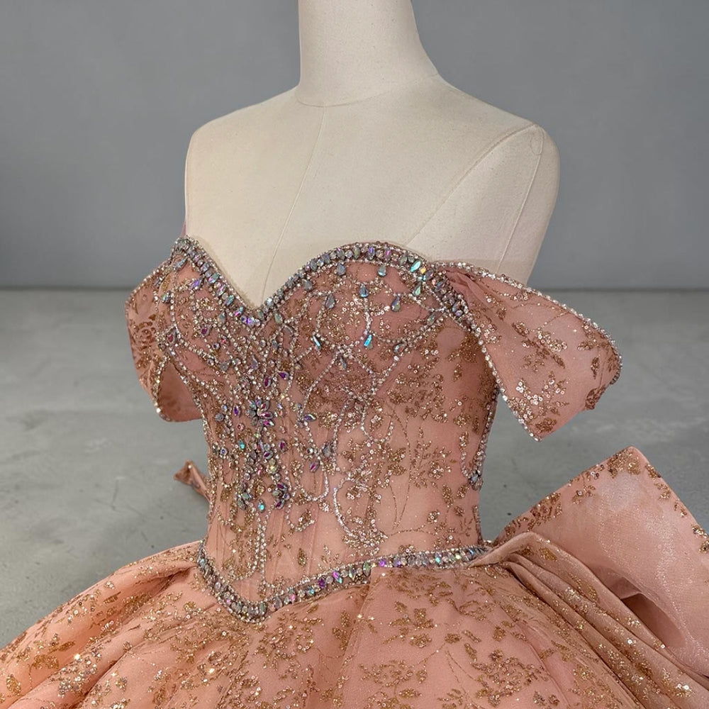 Blush Royale Duchess Ball Gown | Luxury Couture Evening Dress
