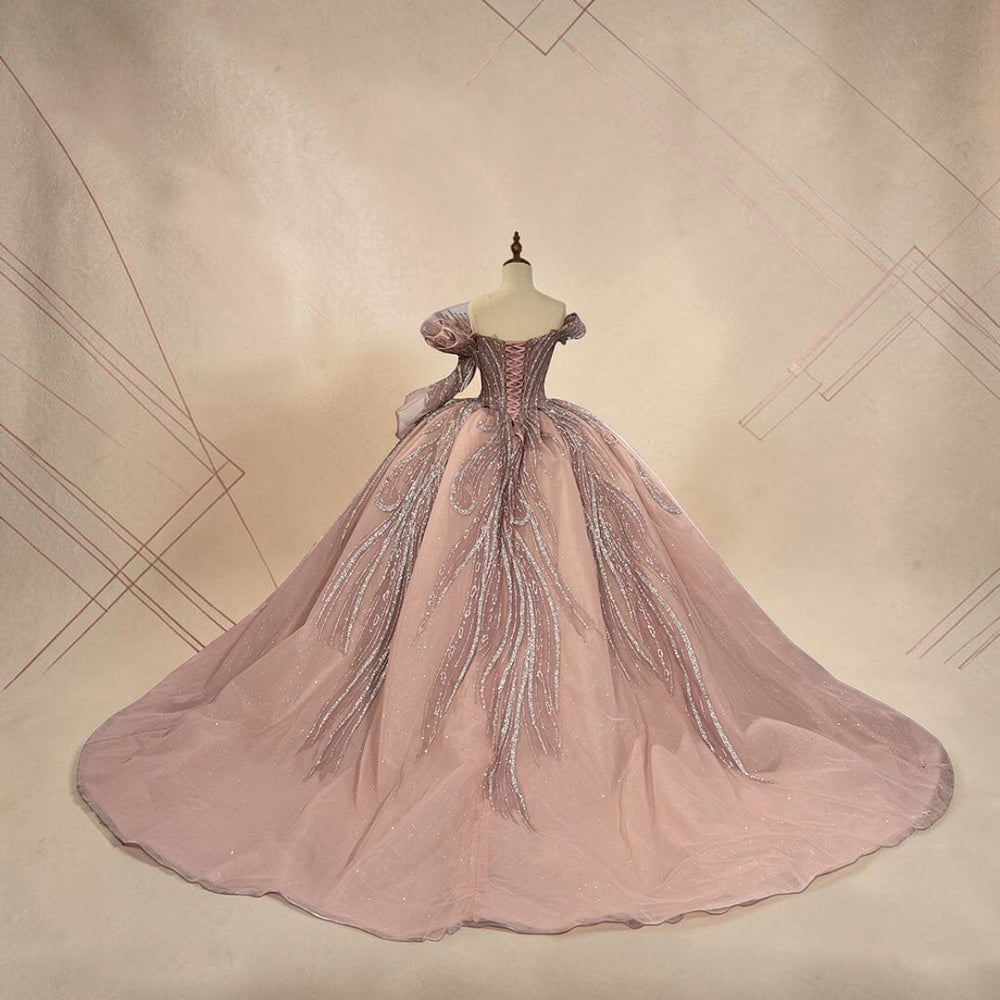 Rosé Étoile Couture Ball Gown