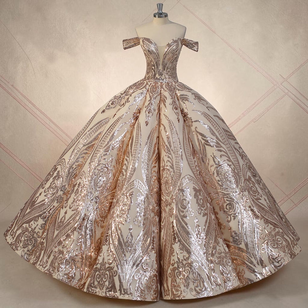 Champagne Majesté Couture Ball Gown