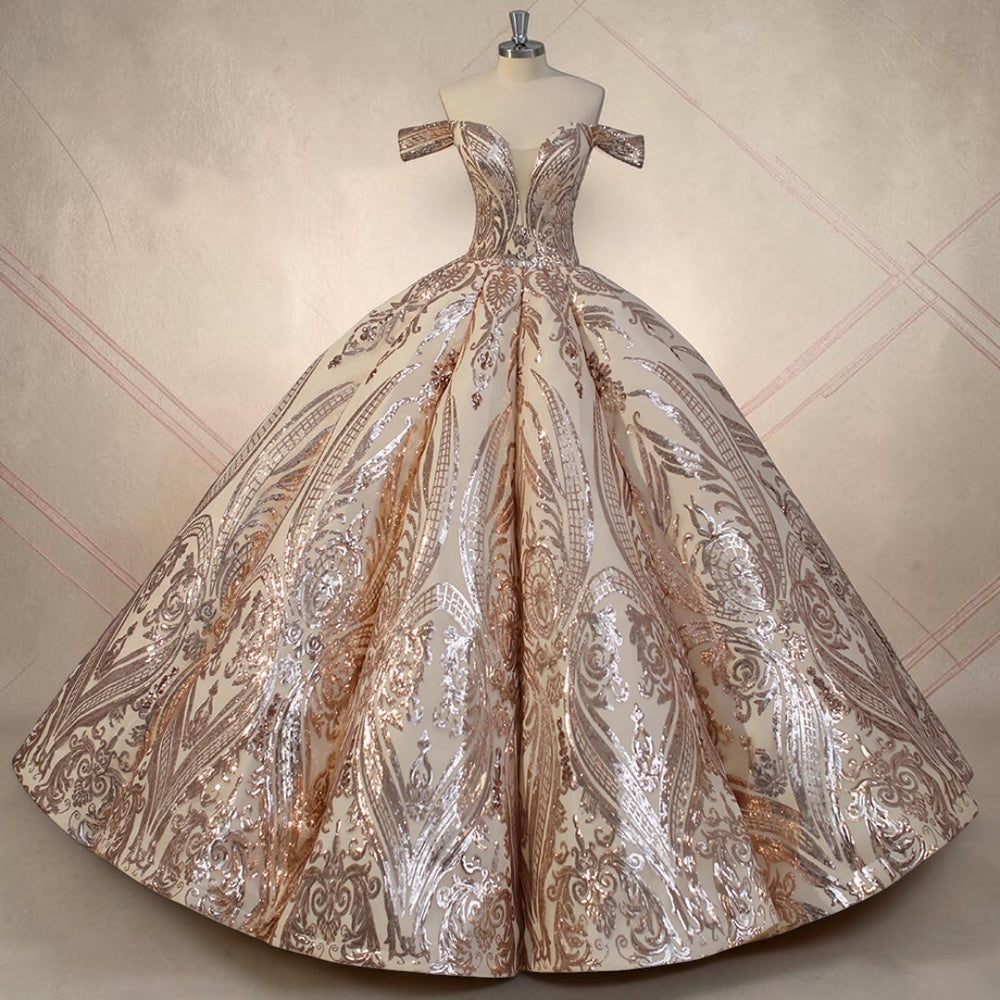 Champagne Majesté Couture Ball Gown