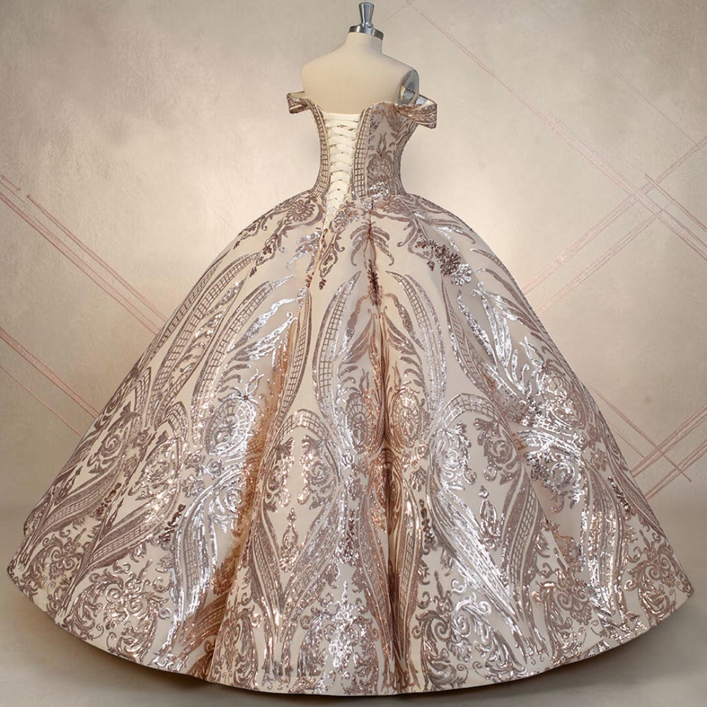 Champagne Majesté Couture Ball Gown