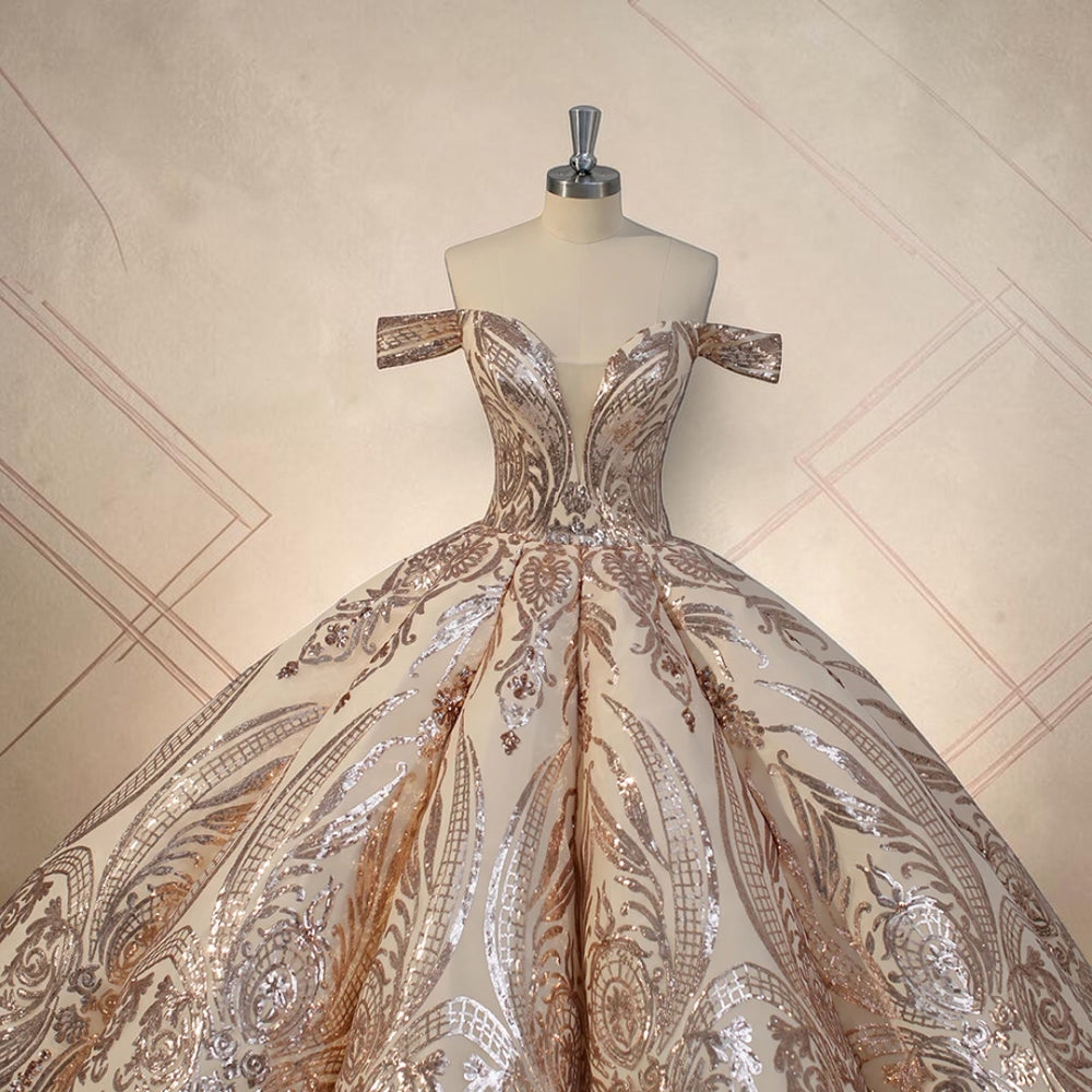 Champagne Majesté Couture Ball Gown