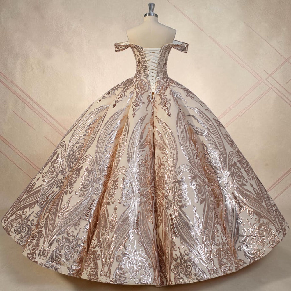 Champagne Majesté Couture Ball Gown