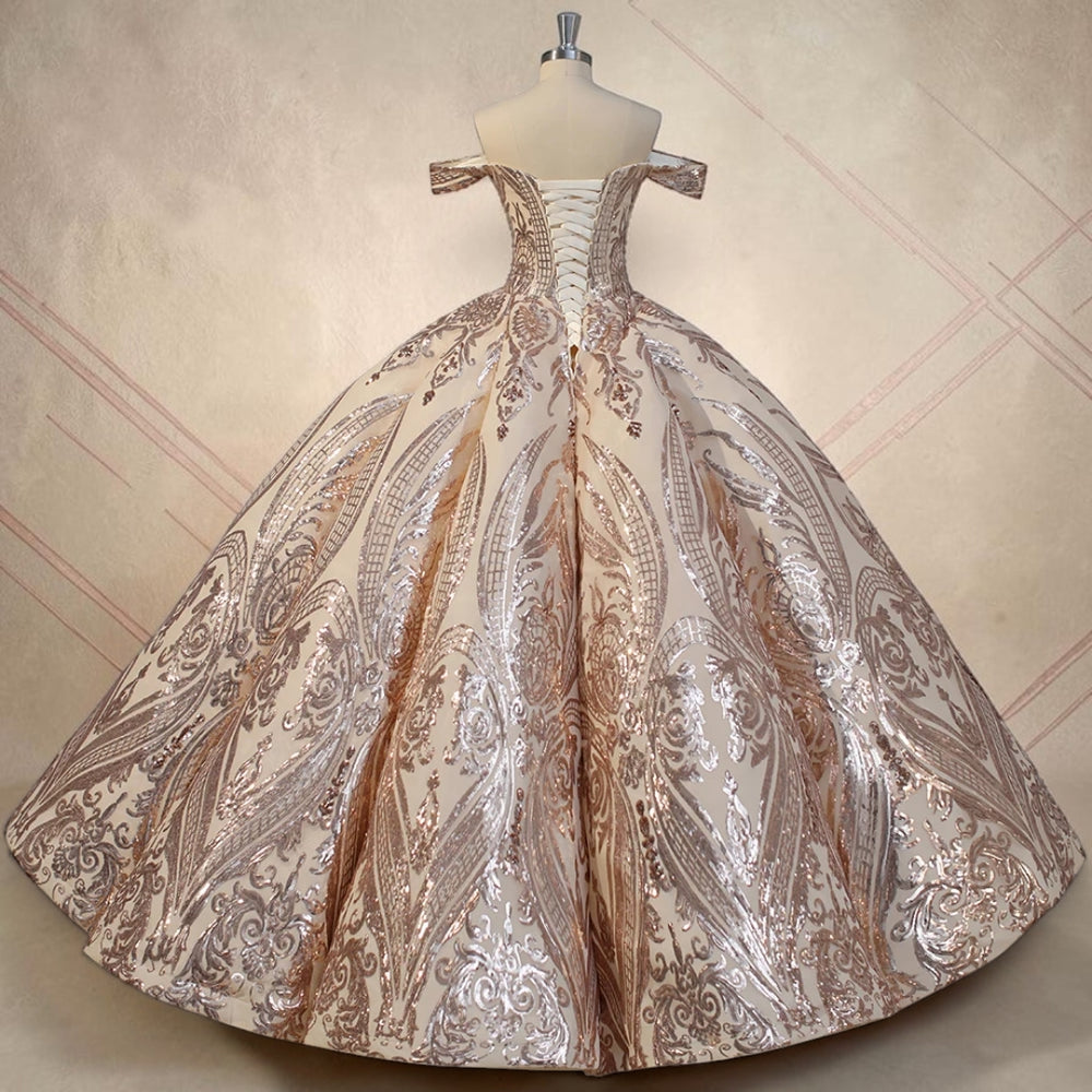 Champagne Majesté Couture Ball Gown