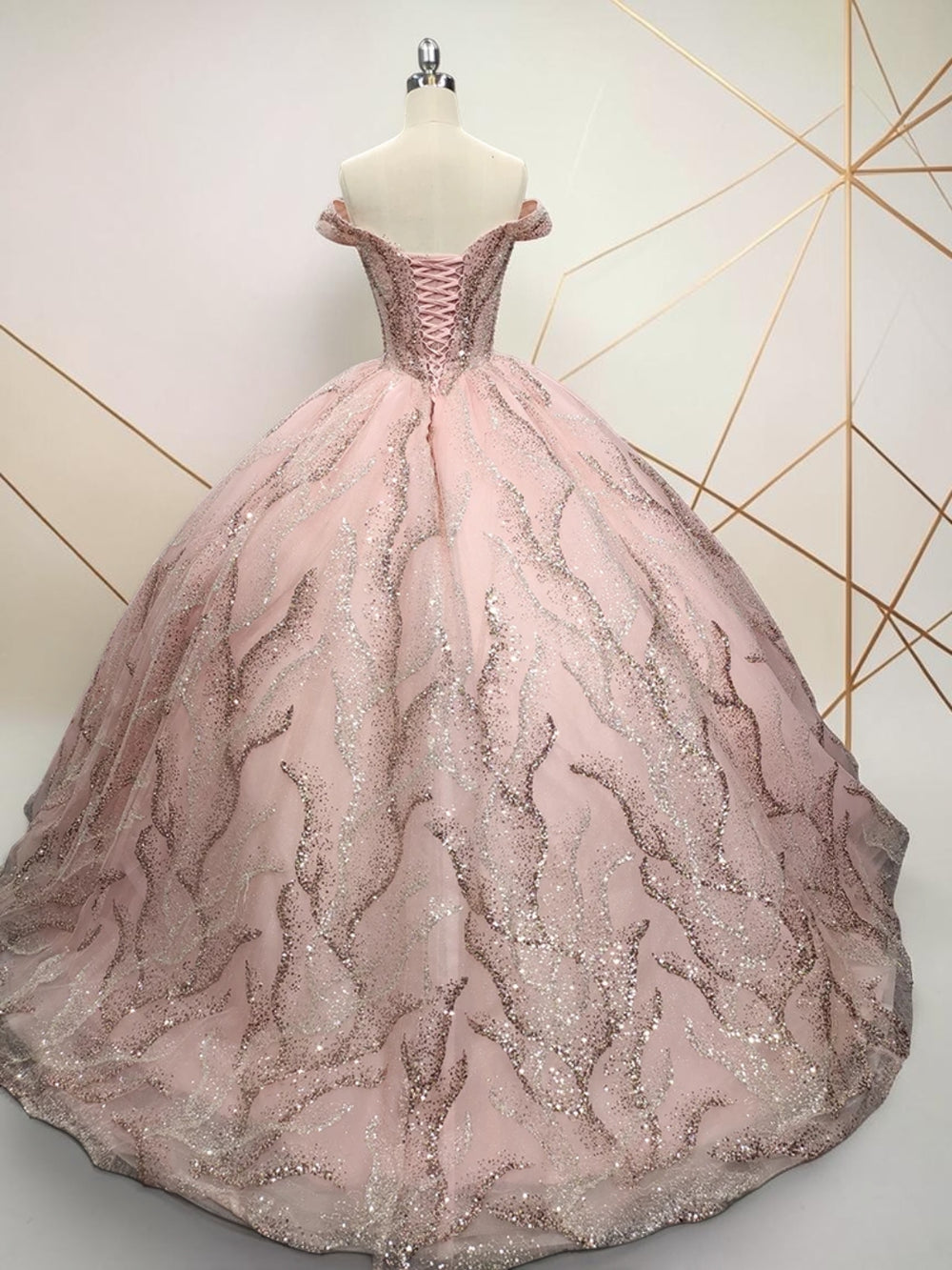 Celestia Blush Couture Ball Gown