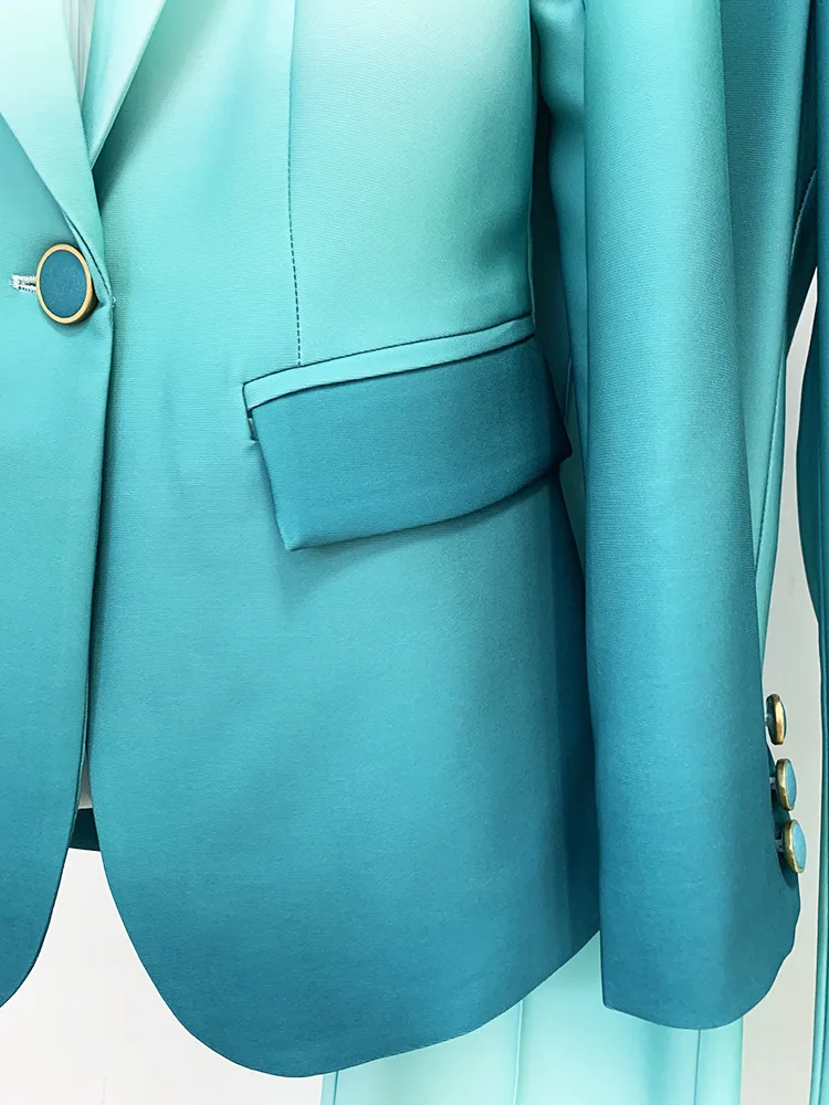 Marée Ombré Wide-Leg Suit Set