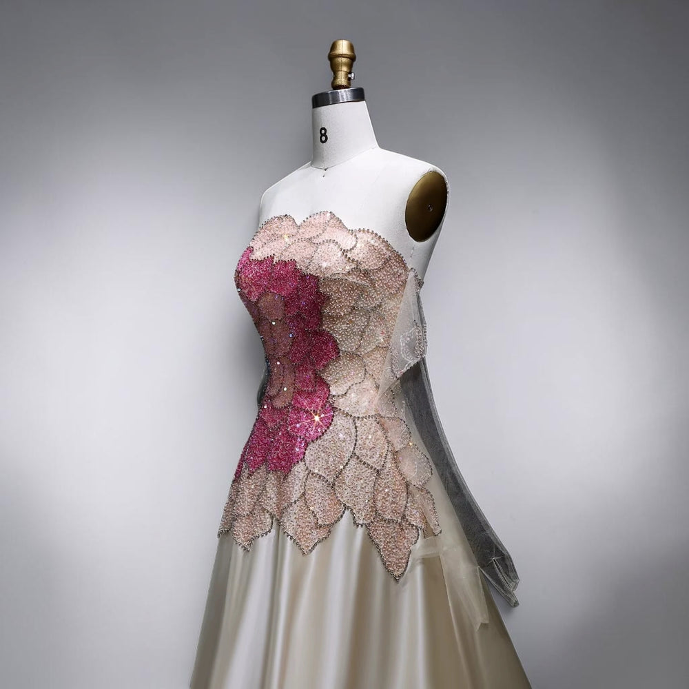 Blush Blossom Couture Ball Gown