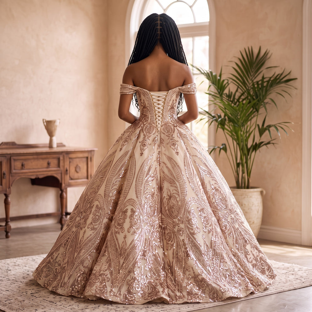Champagne Majesté Couture Ball Gown