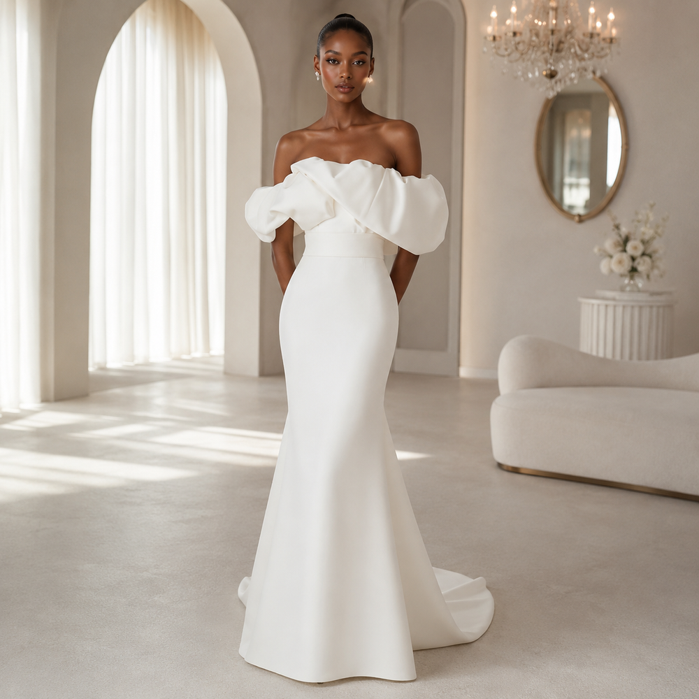 The Celestine Sculptural Bridal Gown