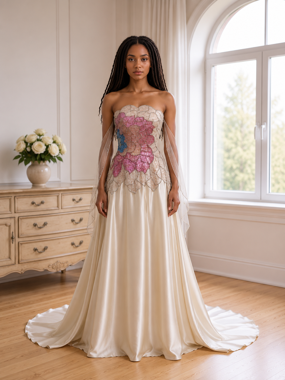 Blush Blossom Couture Ball Gown