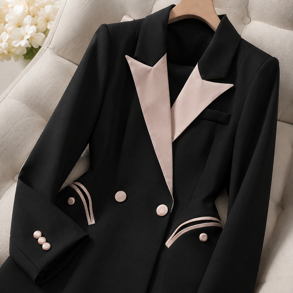 The Celeste Contrast Tailored Suit Set