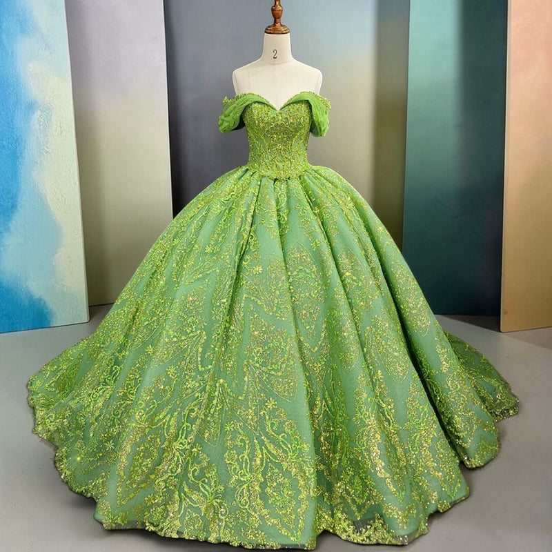 Verdant Majesty Ball Gown