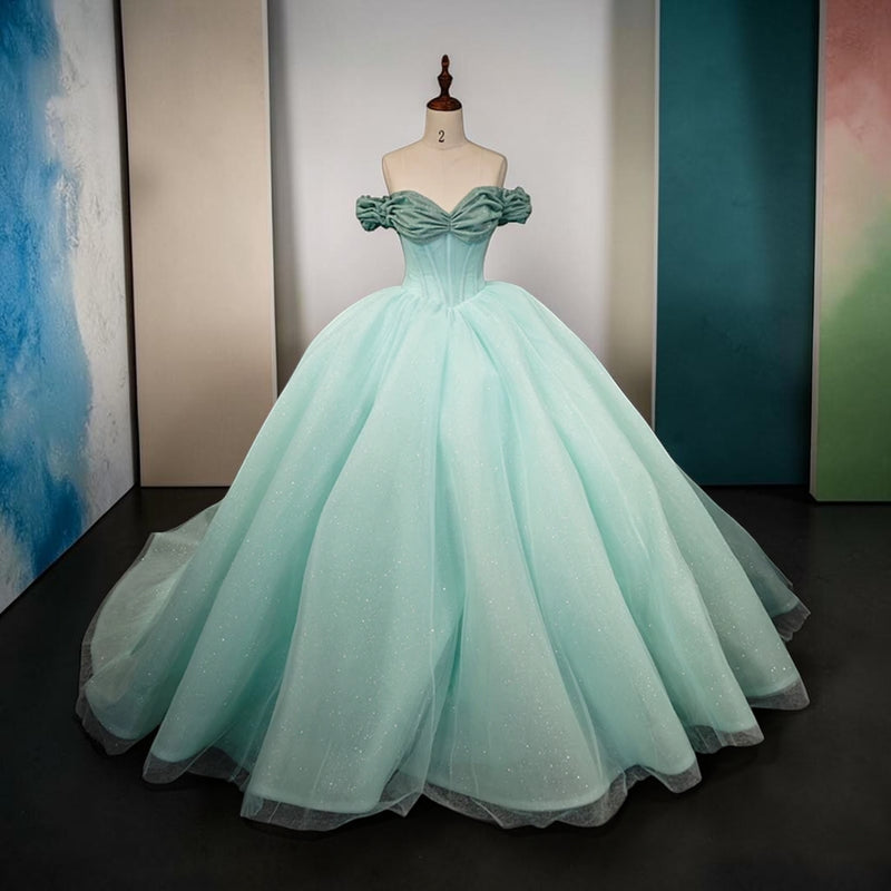 Celestial Mint Ball Gown