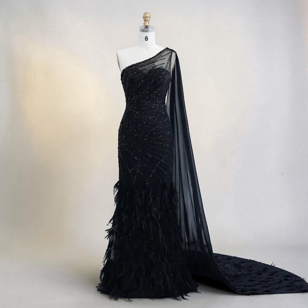 Celestial Tide Gown - Black