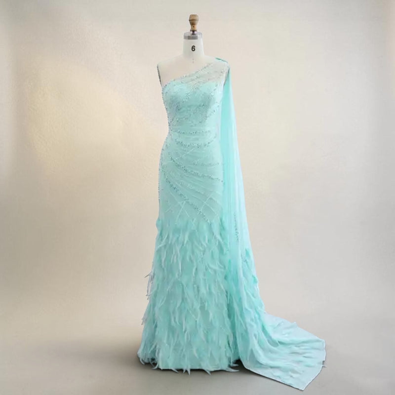 Celestial Tide Gown - Turquoise