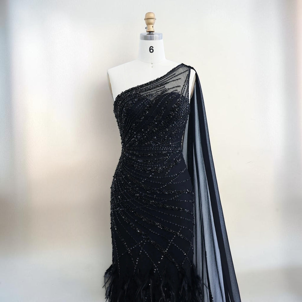 Celestial Tide Gown - Black