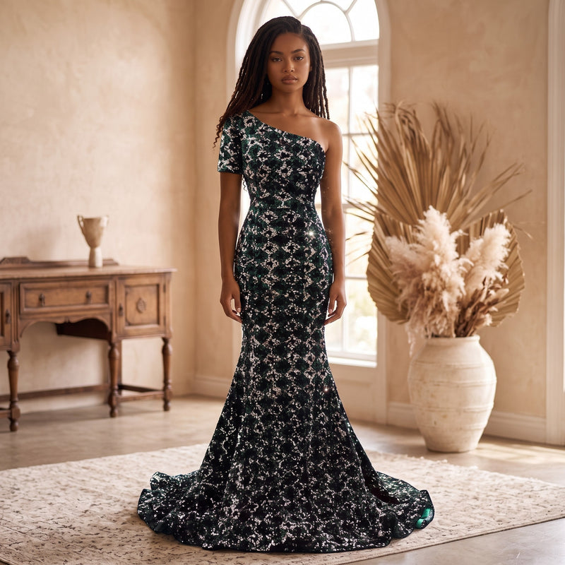 Emerald Noir Sovereign Gown
