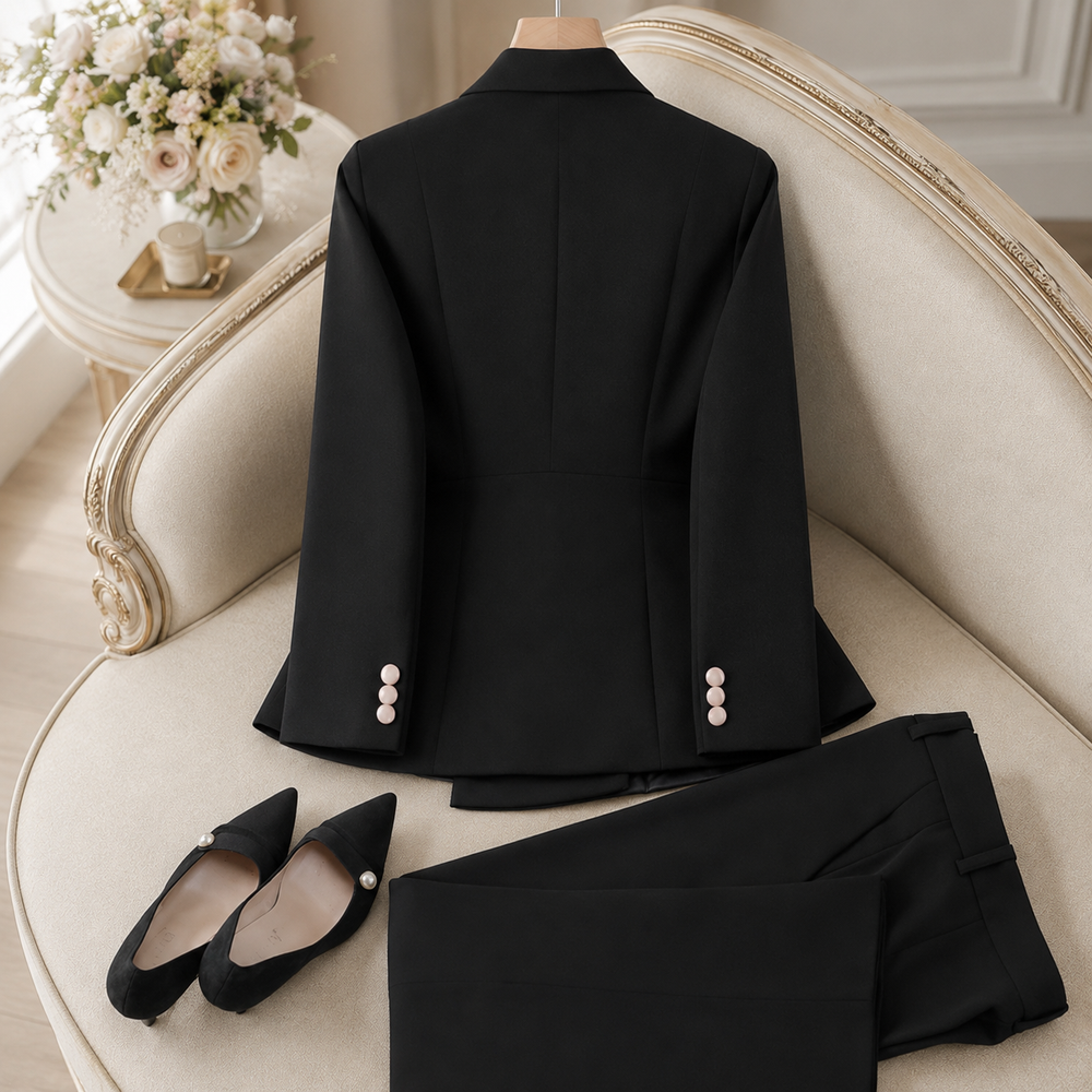 The Celeste Contrast Tailored Suit Set