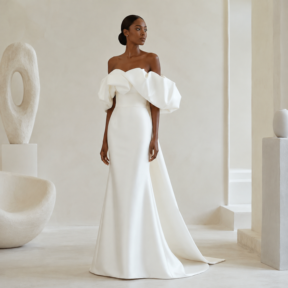 The Celestine Sculptural Bridal Gown