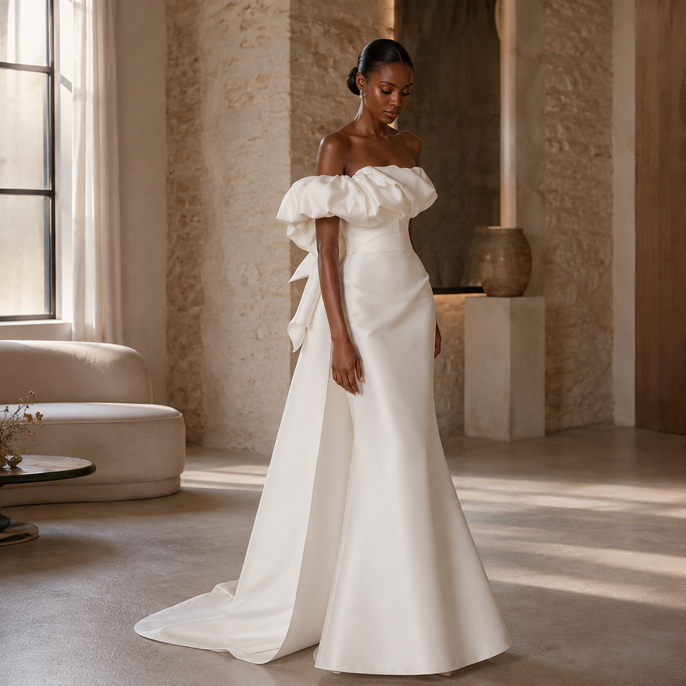 The Celestine Sculptural Bridal Gown