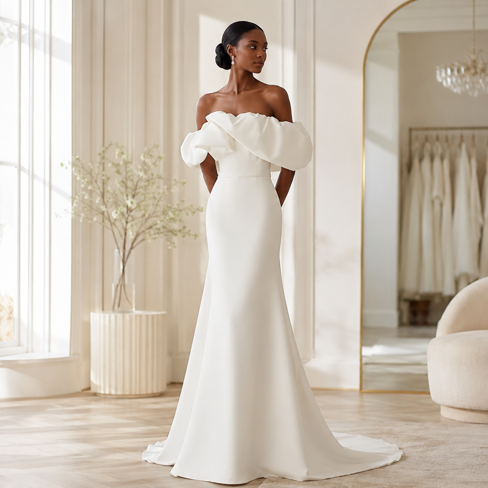 The Celestine Sculptural Bridal Gown